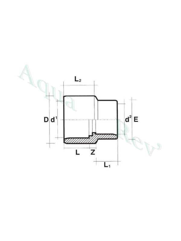 manchon-réductions-pvc-dimensions manchon de réduction pvc dimensions